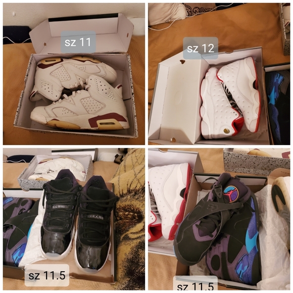 Jordans sz's are in pics do not low ball,  i trade - Picture 1 of 5